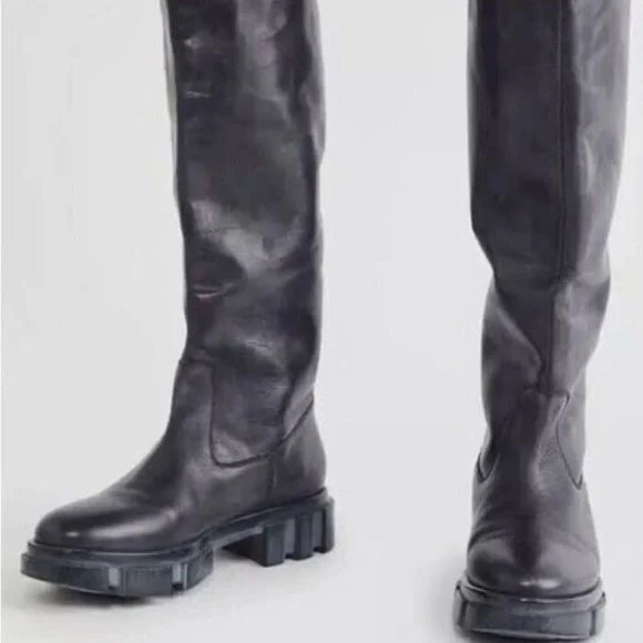 {Free People} Brooks Tall Leather
Boots - Picture 9 of 13